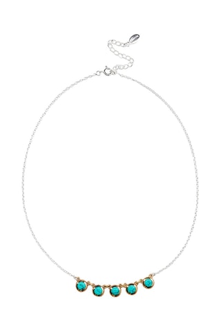 Collier - Argent et turquoise