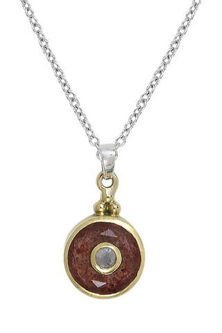 Collier - Argent, quartz et pierre de lune