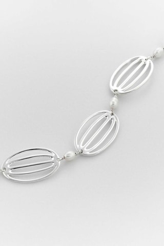 Bracelet - Argent et perles d'imitation