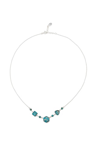 Collier - Argent et turquoise
