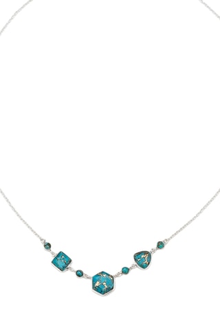 Collier - Argent et turquoise