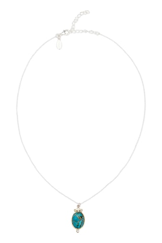 Collier - Argent et turquoise