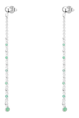 Boucles d'oreilles - Argent et calcédoine