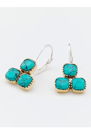 Boucles d'oreilles - Argent et turquoise