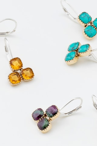 Boucles d'oreilles - Argent et turquoise