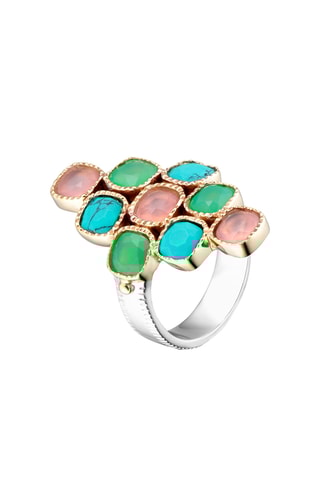 Bague - Argent et quartz rose