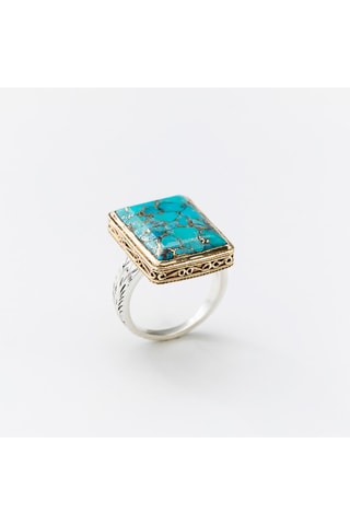 Bague - Argent et turquoise