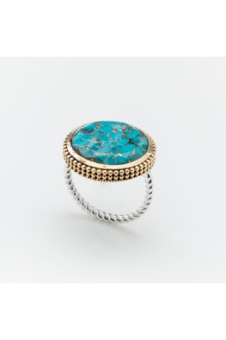 Bague - Argent et turquoise