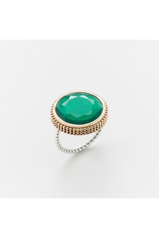 Bague - Argent et onyx