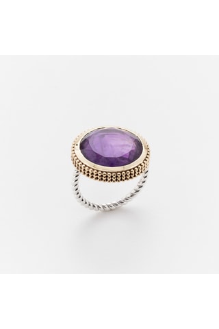 Bague - Argent et améthyste