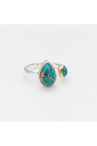 Bague - Argent et turquoise
