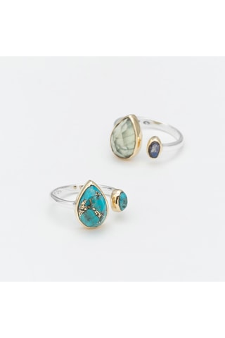 Bague - Argent et turquoise