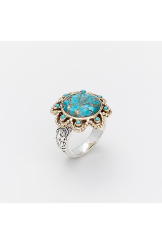 Bague - Argent et turquoise