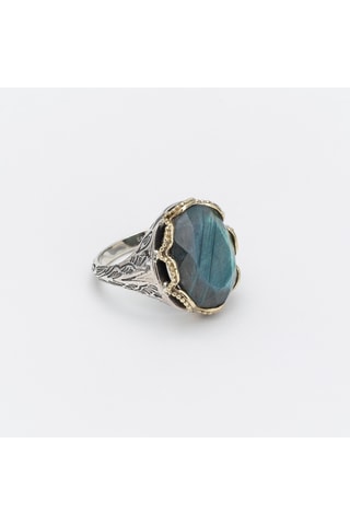 Bague - Argent et labradorite