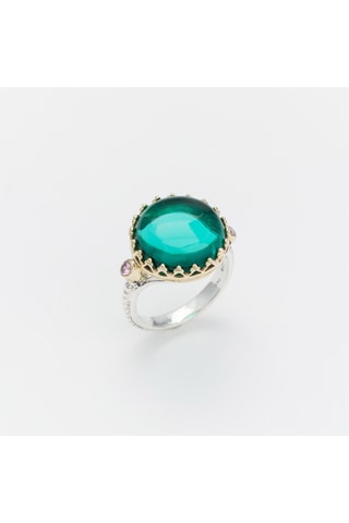 Bague - Argent et apatite