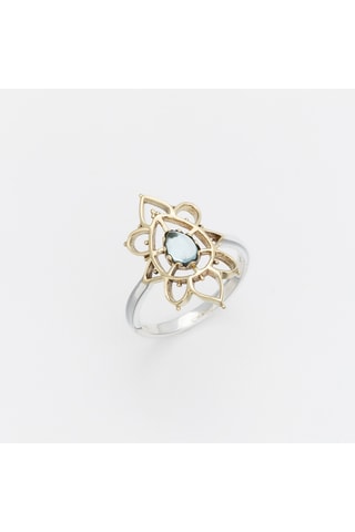 Bague - Argent et topaze