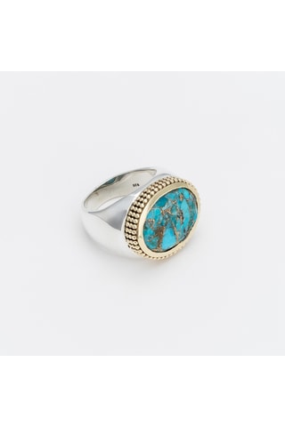 Bague - Argent et turquoise