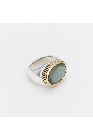 Bague - Argent et labradorite