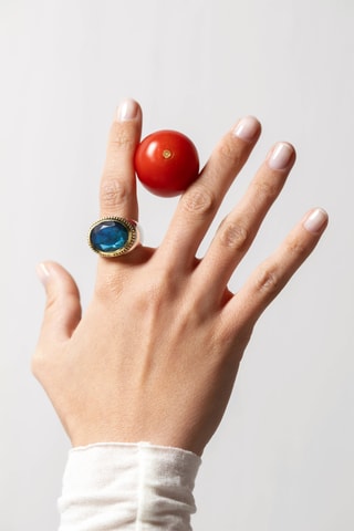 Bague - Argent et labradorite