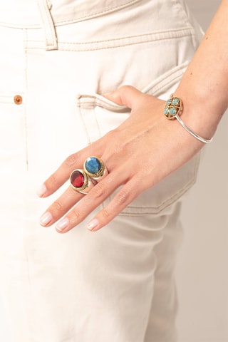 Bague - Argent et labradorite