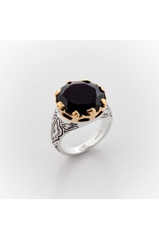 Bague - Argent et onyx