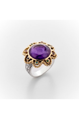 Bague - Argent et améthyste