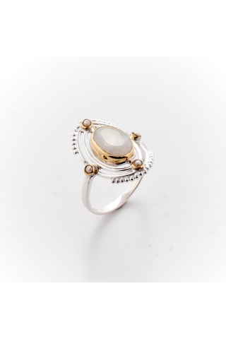 Bague - Argent et perles d'imitation