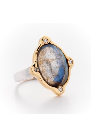 Bague - Argent et labradorite