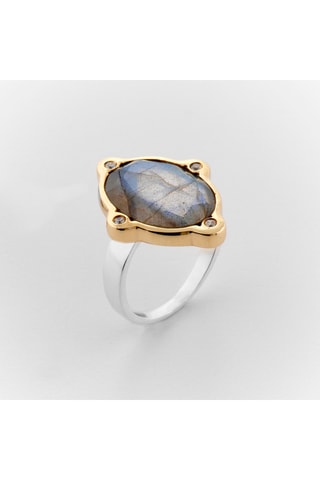 Bague - Argent et labradorite