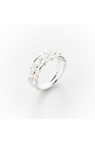 Bague - Argent et perles d'imitation