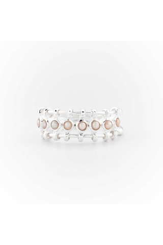 Bague - Argent et perles d'imitation