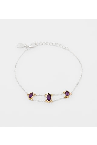 Bracelet - Argent et améthyste