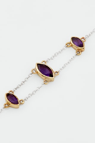 Bracelet - Argent et améthyste