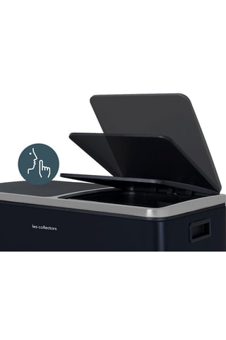 Afvalscheiding Roestvrijstalen Pedaalemmer 2 Compartimenten  60 l