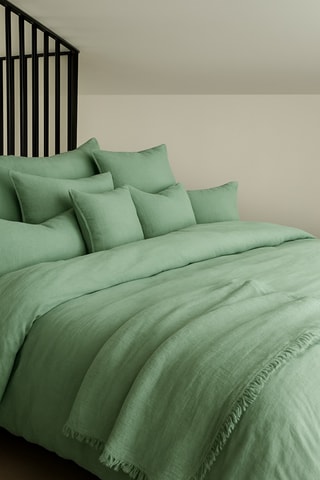 Housse de couette en lin Limy - Amande