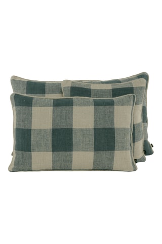 Housse de coussin en lin Palma - Pigeon - 50 x 80 cm