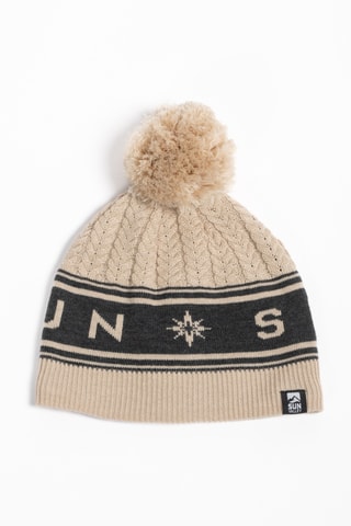  Merinoswollen Muts Judson - Lichtbeige