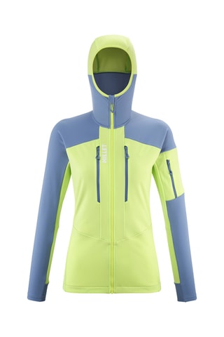 Ski-jasje Pierra - Limoengroen en Kobaltblauw
