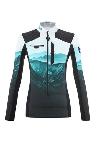 Ski-jasje Pierra - Zwart en turquoise