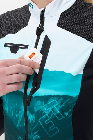 Ski-jasje Pierra - Zwart en turquoise