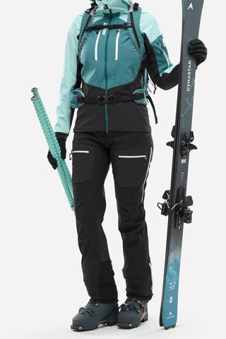 Ski-jasje met Capuchon - Turquoise en Zeegroen