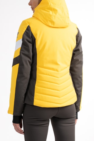 Gewatteerde Ski-jas met Capuchon Karli - Geel