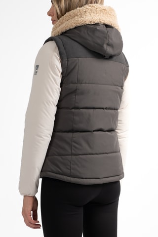 Gewatteerde Ski-jas met Capuchon Karoo - Zwart