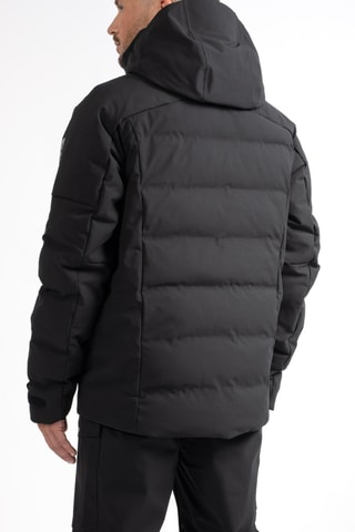 Gewatteerde Ski-jas met Capuchon Downhill - Zwart