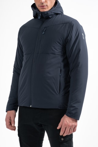 Gewatteerde Ski-jas met Capuchon Gunray - Donkermarineblauw