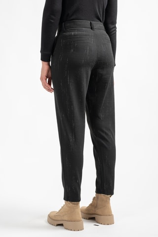 Broek Hoge Taille Voilon - Gemêleerd Zwart