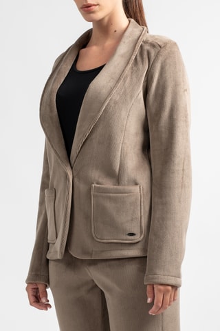 Velours Jasje Yfton - Taupe