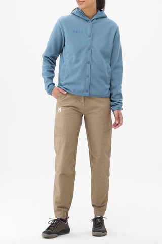 Fleece jasje met capuchon Cimaï - Hemelsblauw