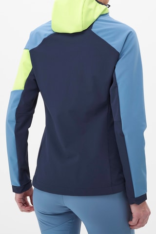 Jasje met capuchon White Shield- Marineblauw en groen