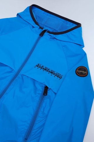 Windjack met Capuchon K A-Allori - Kobaltblauw